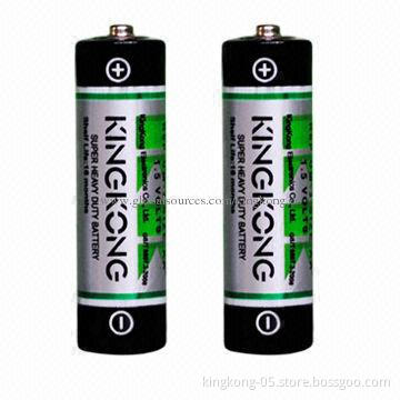 AA Carbonic Zinc Dry-cell Batteries, 0% Mercury and Cadmium